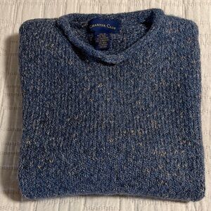 Charter Club Ladies  Heathered Blue Crewneck Sweater